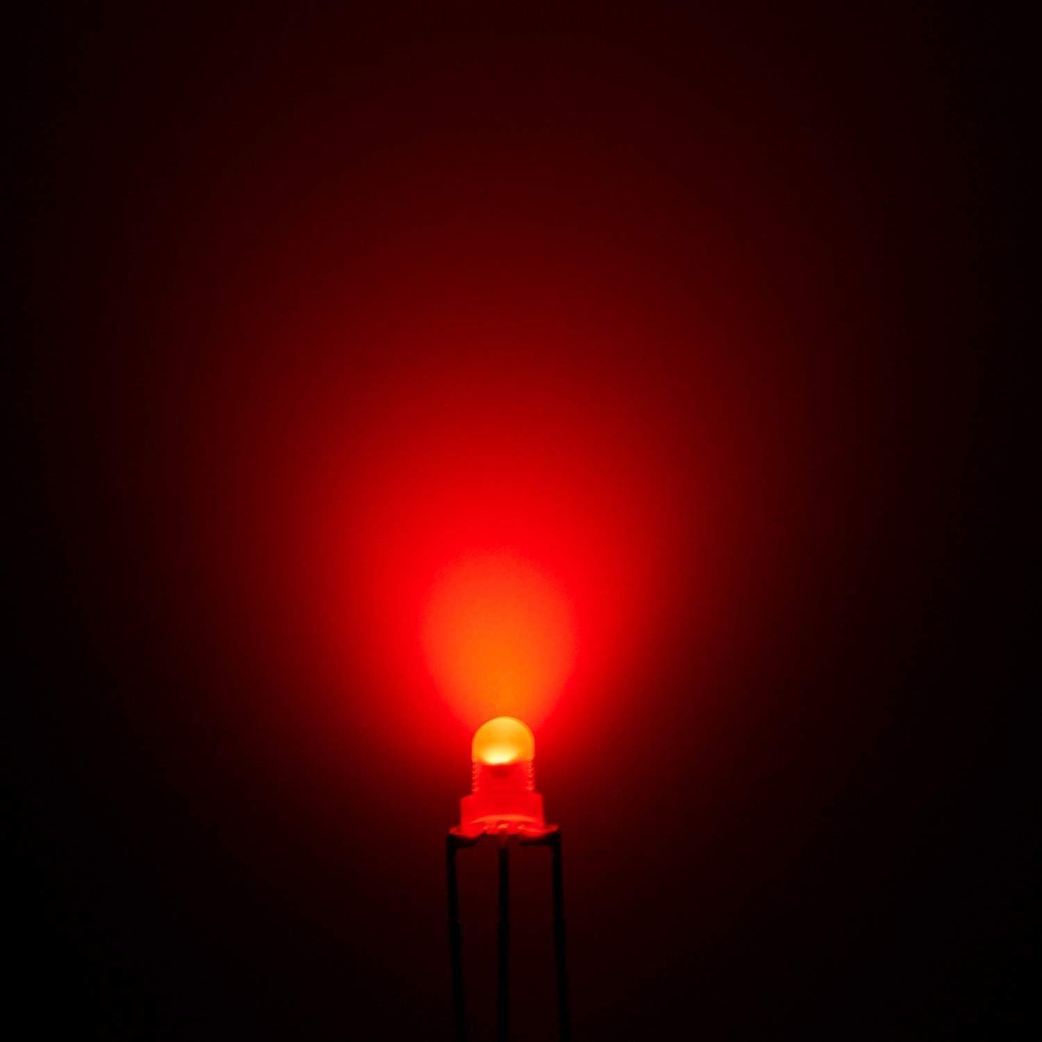 Diodos LED Bicolor 3mm CHANZON 100 Piezas Rojo Verde-Amarillo