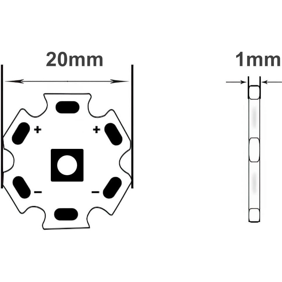 Bombilla LED 3W Rojo FlySky Módulo de Alta Potencia (Paquete de 10)