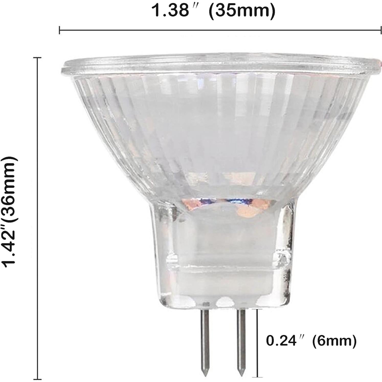 Bombillas LED MR11 3W Edearkar GU4 3000K Paquete de 4