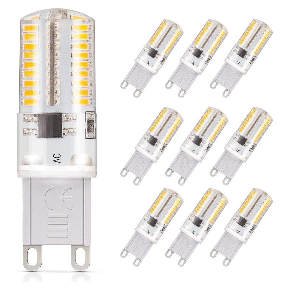 Bombilla LED G9 DiCUNO Regulable 3W 3000K Paquete de 10