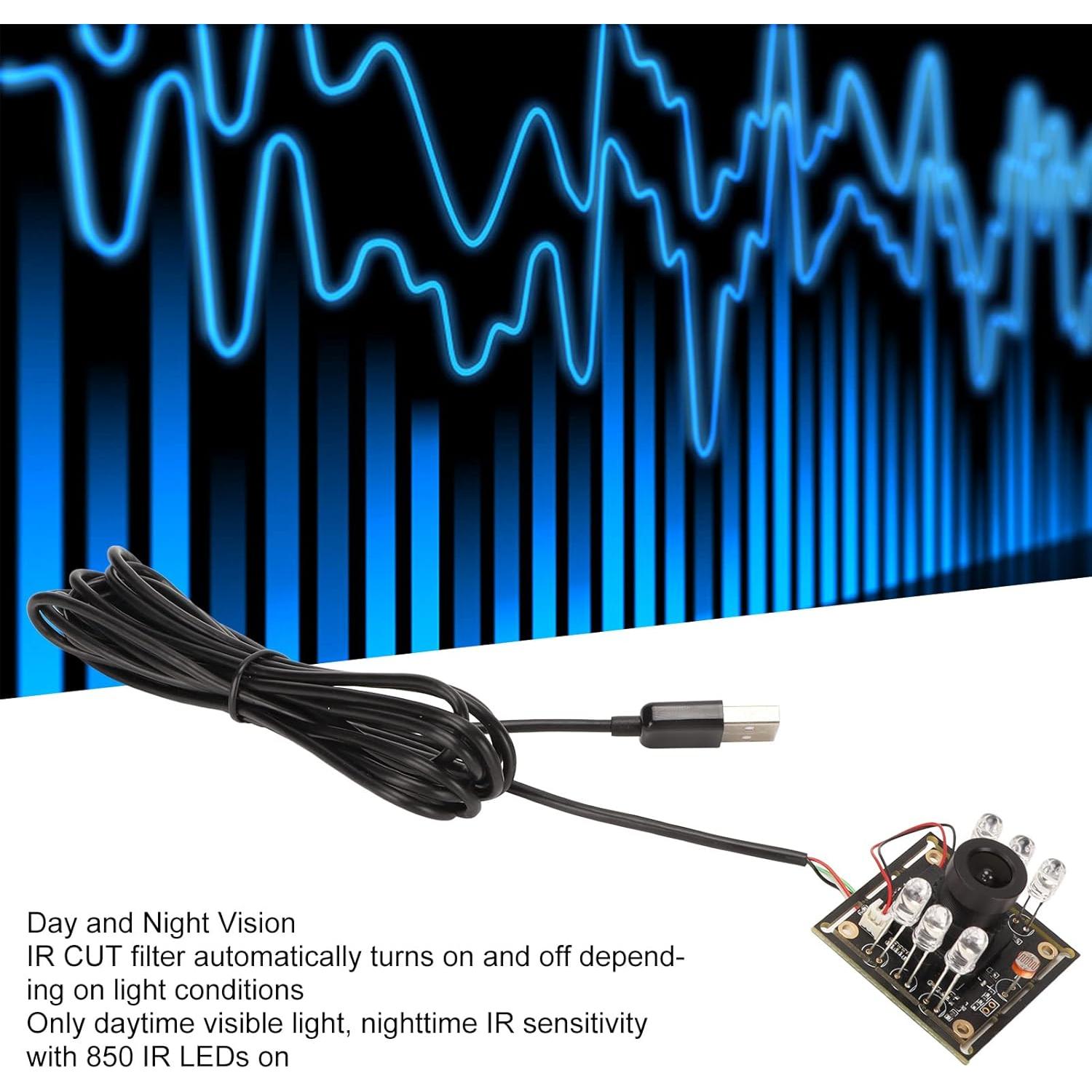 Módulo de Cámara USB 2MP Yoidesu con Filtro IR y LEDs