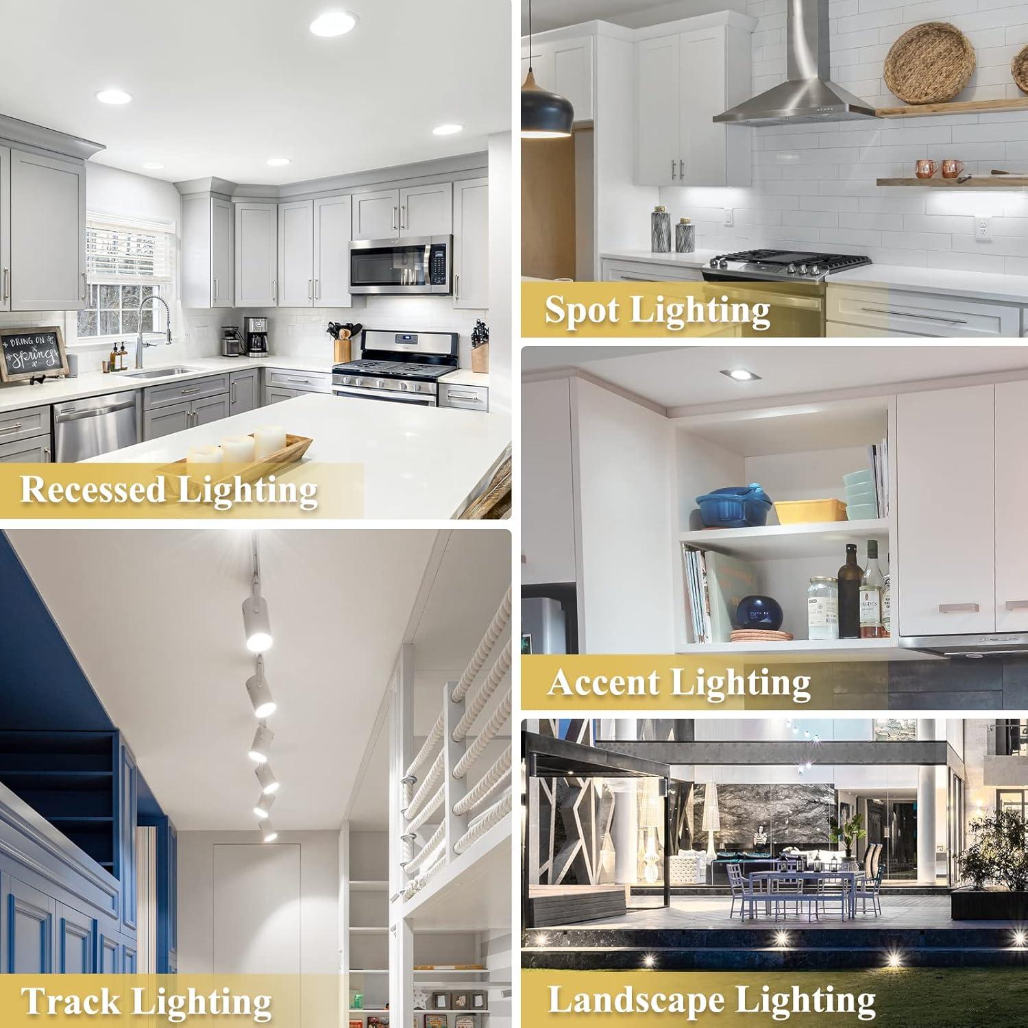 Bombilla LED DiCUNO MR16 regulable 6W 6000K GU5.3 Paquete de 10