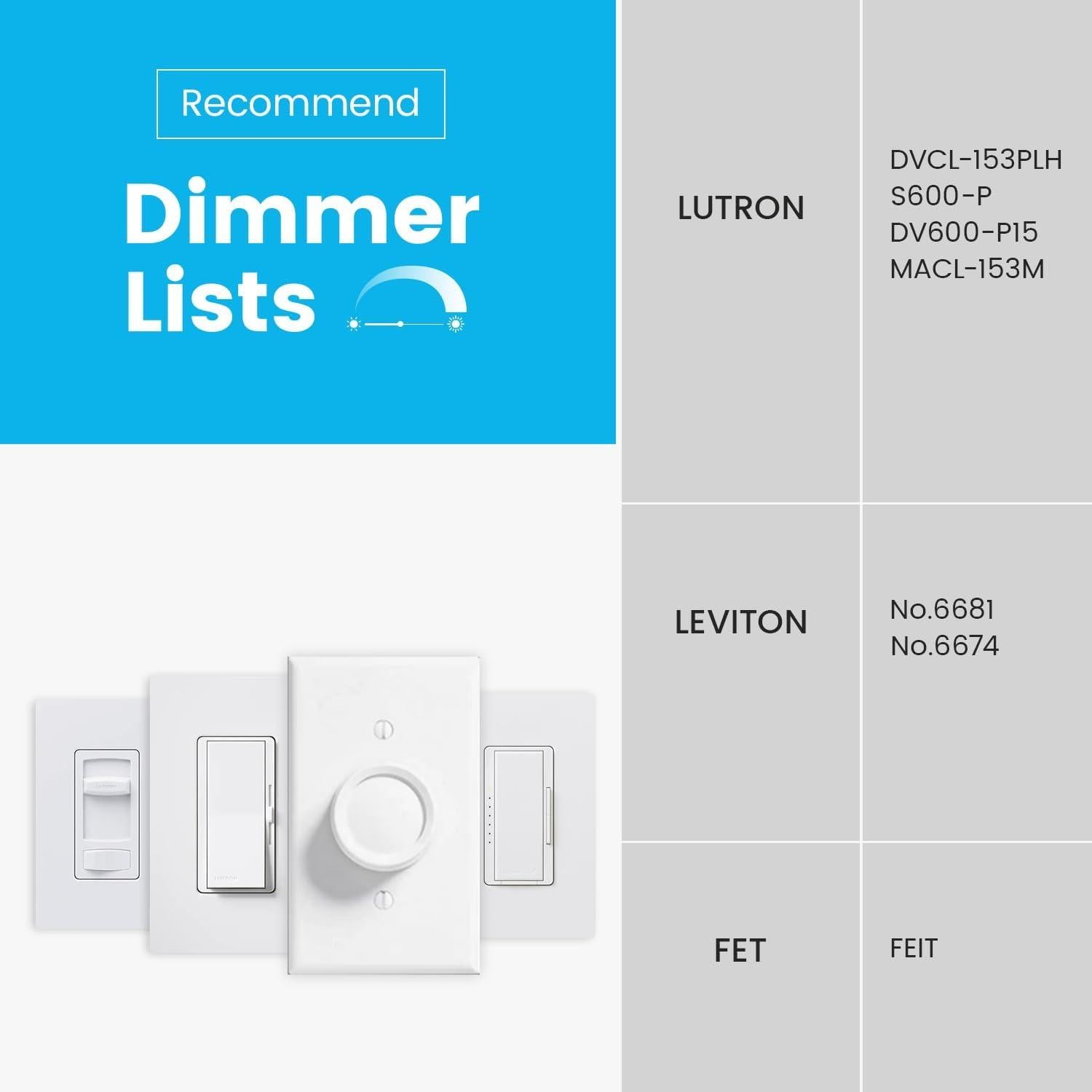 Bombilla LED MR16 TORKASE 5W Regulable 5000K Paquete de 10