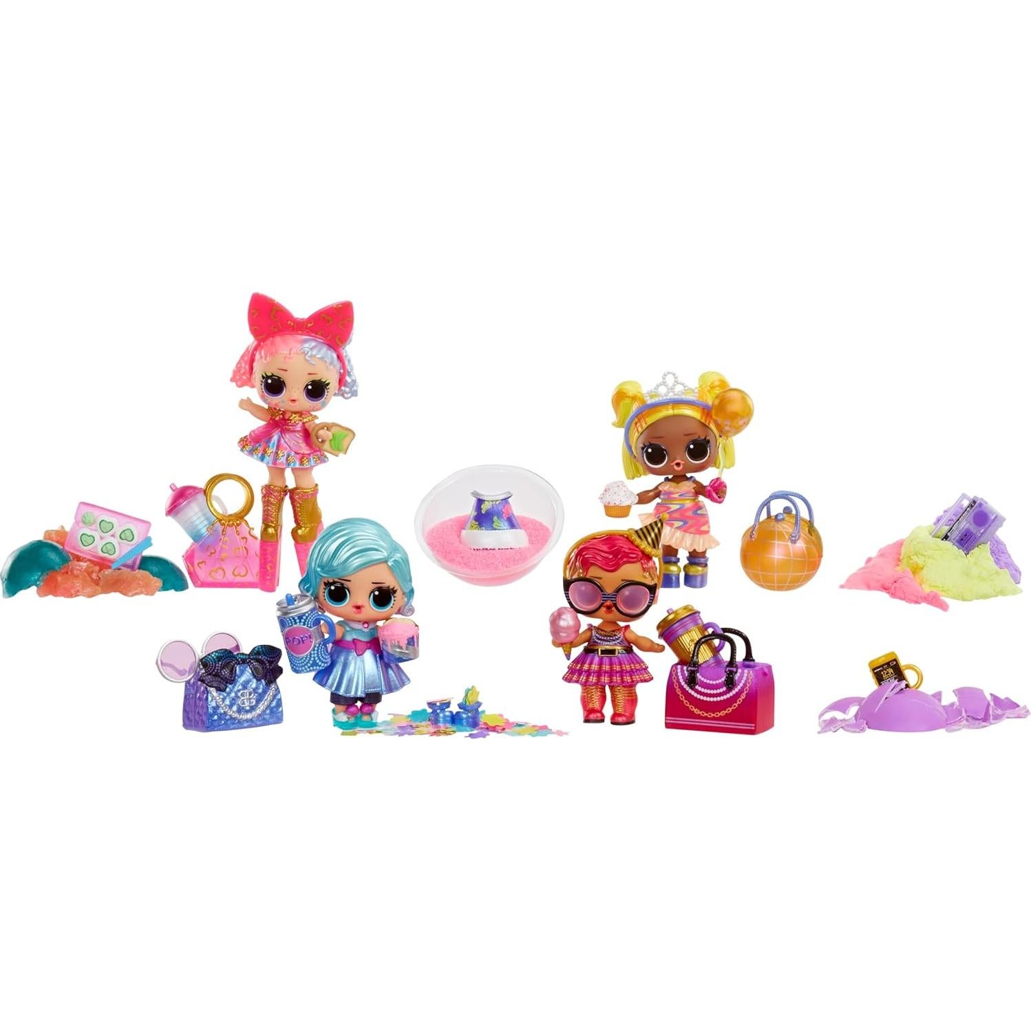 L.O.L. Surprise! Big Surprise Party – 4 Dolls to Collect, + 40 Surprises, 5 Unboxing Experiences, Outfits, Sand, Gel, Shells, Plush, Party Confetti, Girls 4 Years and Up