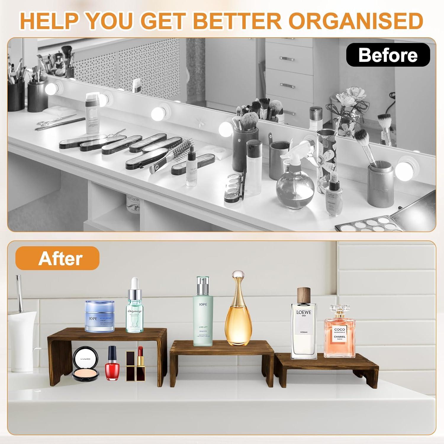 Juego de Soportes de Exhibición de Madera 6 Piezas - Varbonia