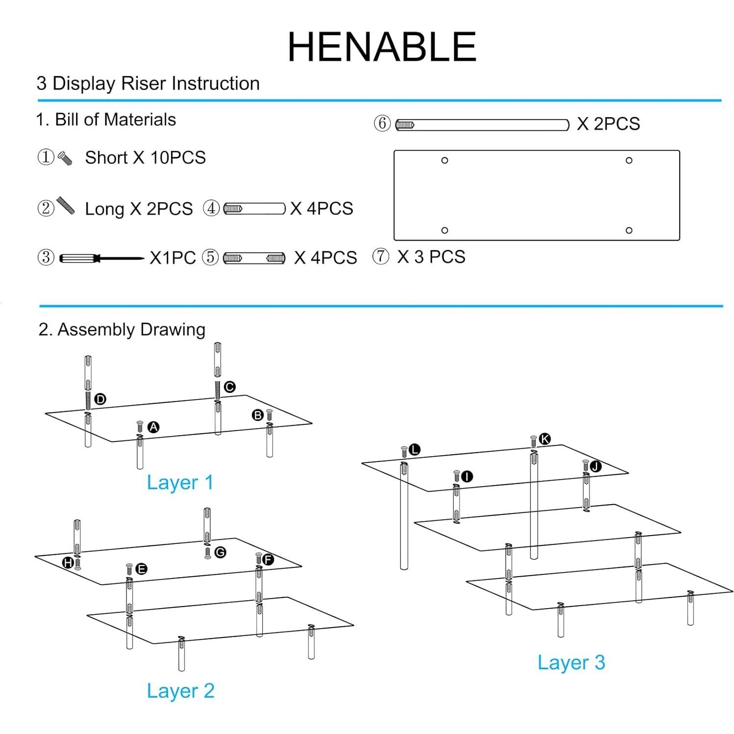 Soporte Acrílico 3 Niveles 2PCS para Cupcakes y Perfumes