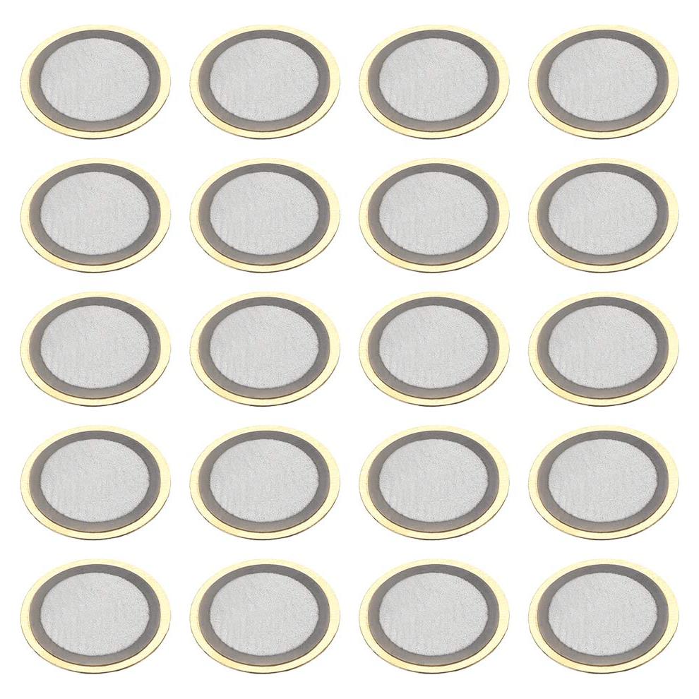 Discos Piezoeléctricos uxcell 10mm 20 Pcs para Guitarras y Micrófonos