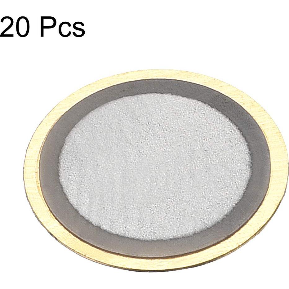 Discos Piezoeléctricos uxcell 10mm 20 Pcs para Guitarras y Micrófonos