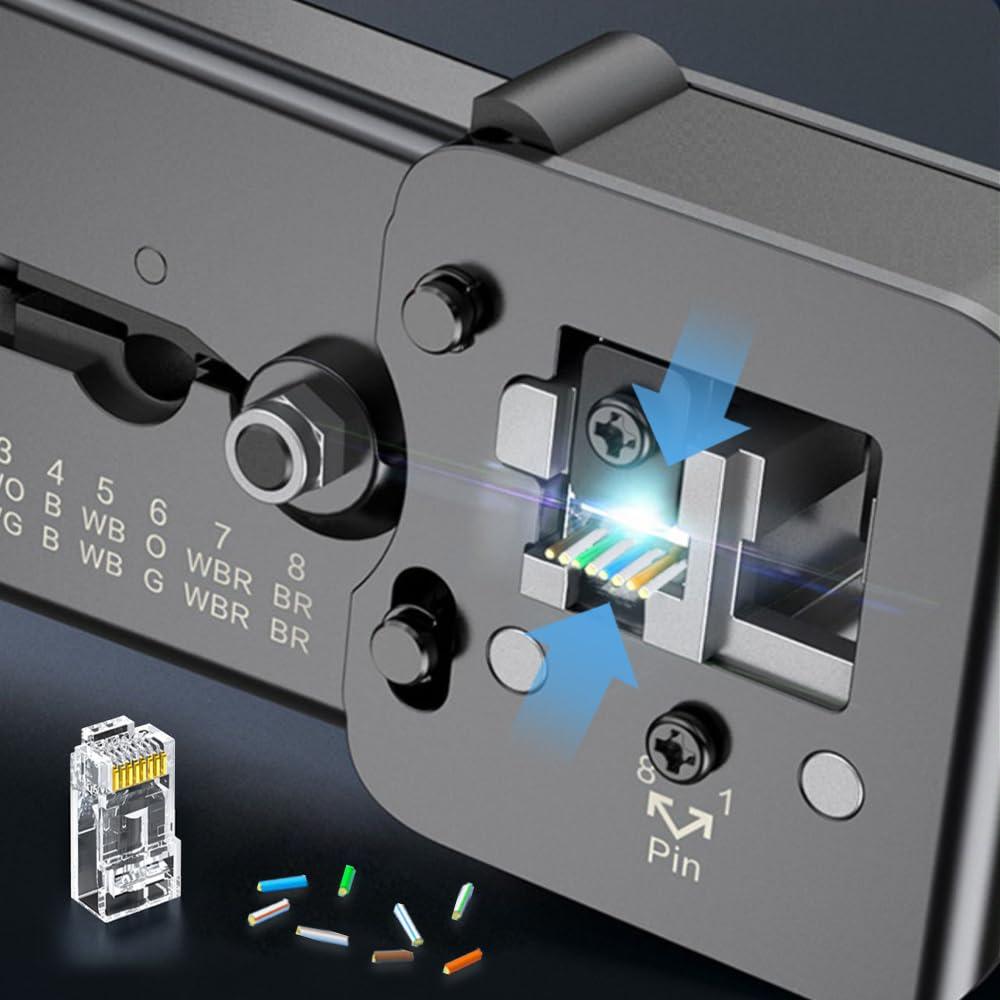 Conectores RJ45 Cat6 Pasantes ZOERAX - Paquete de 100 Unidades