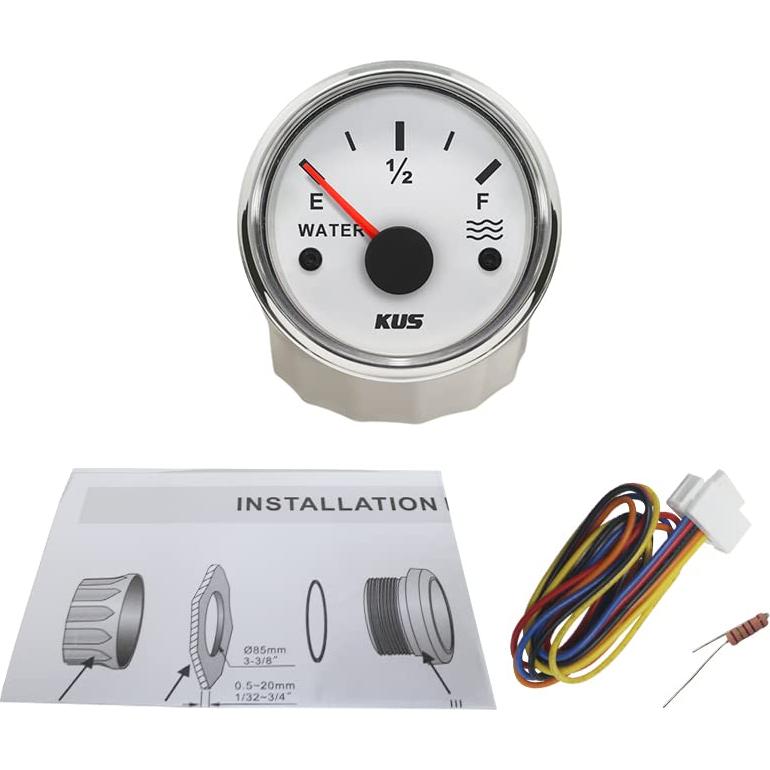 Medidor de Nivel de Agua ELING 52mm 12V/24V Retroiluminado