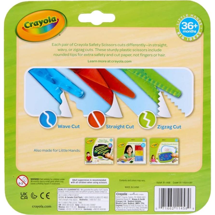 Tijeras de Seguridad Crayola 3 Piezas para Niños