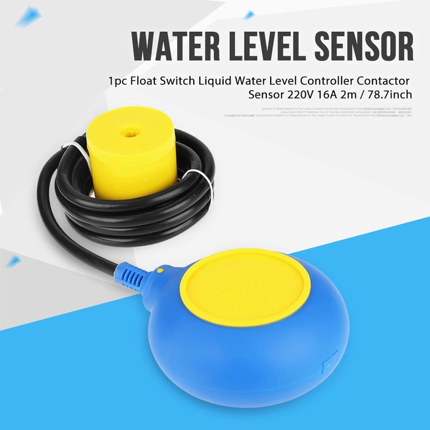 Sensor de Nivel de Agua Líquido Walfront 220V 16A 2m