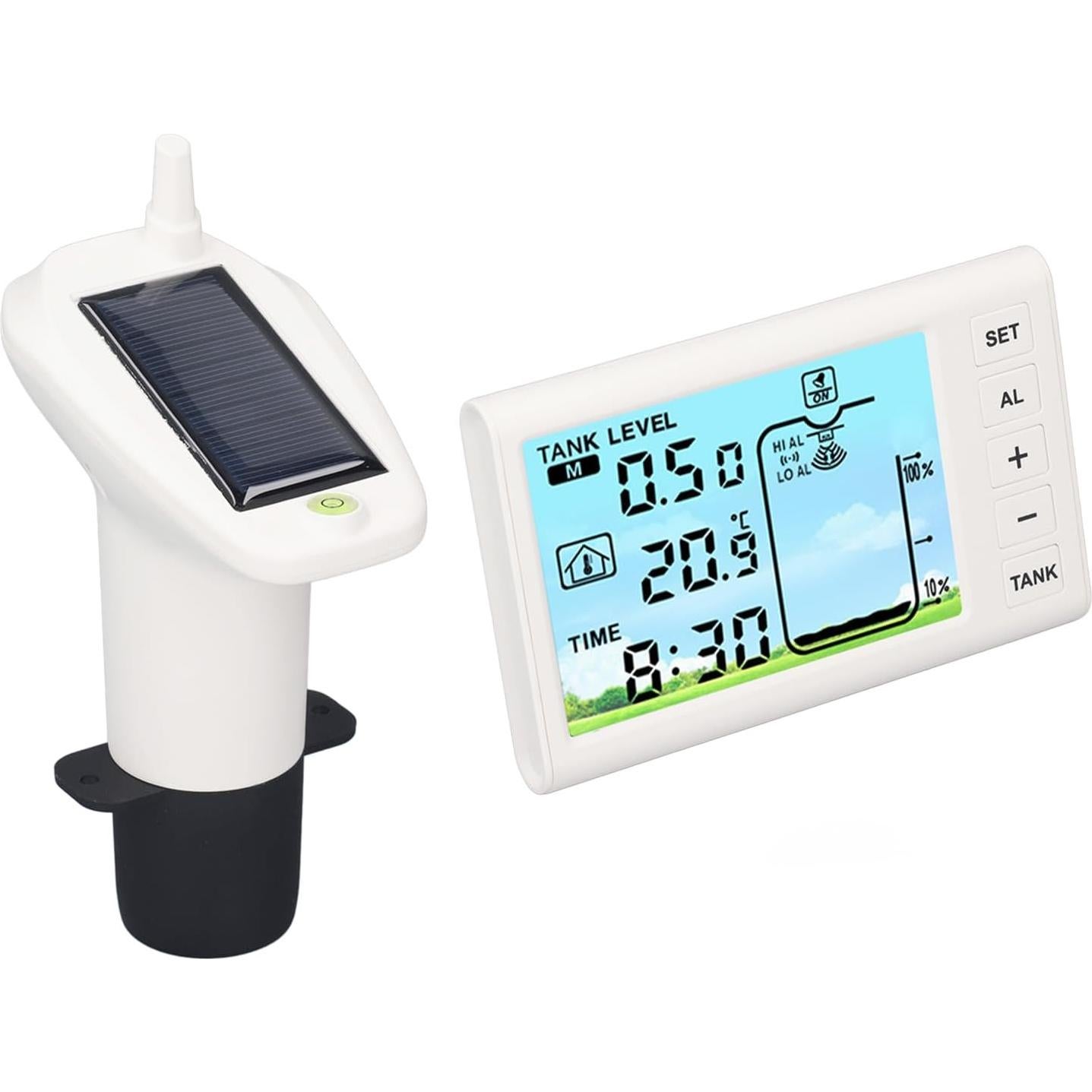 Sensor de Nivel de Líquido Ultrasonico Yechiry 1-5m Pantalla 4.3"