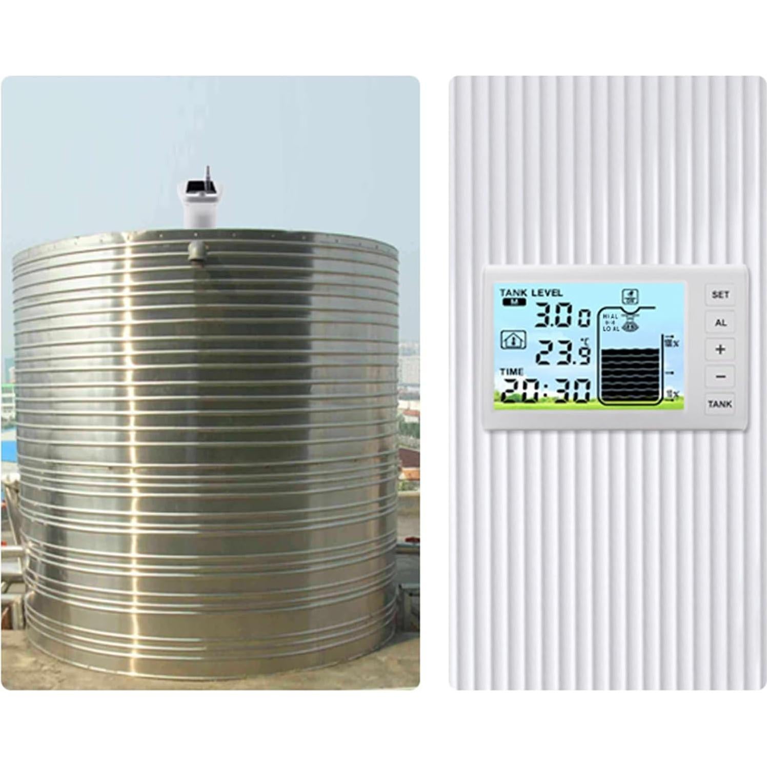 Sensor de Nivel de Líquido Ultrasonico Yechiry 1-5m Pantalla 4.3"