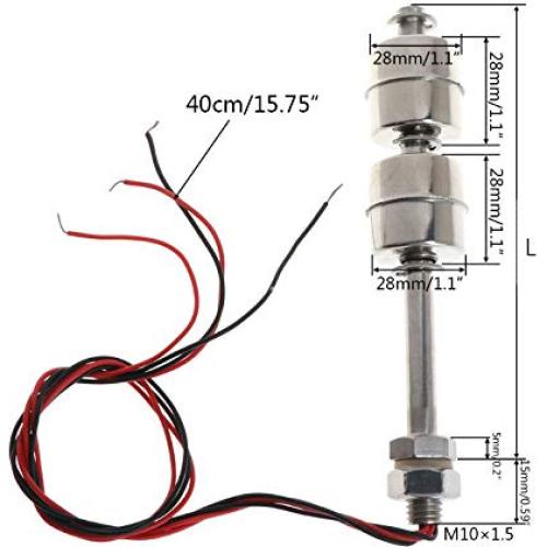 Interruptor de Nivel de Agua Flotante Tooloflife 200mm Acero Inoxidable