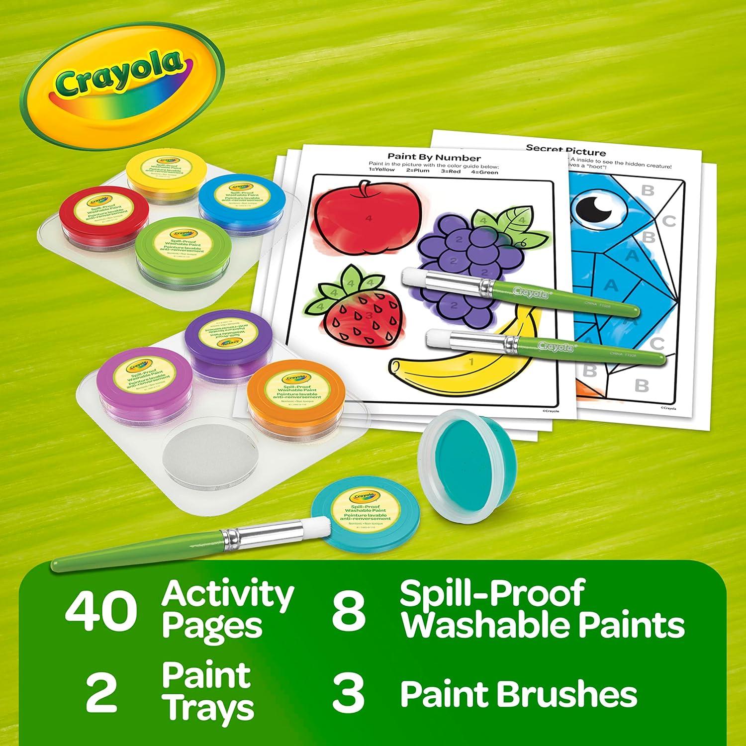 Juego de Pintura Crayola 8 Colores Lavables para Niños