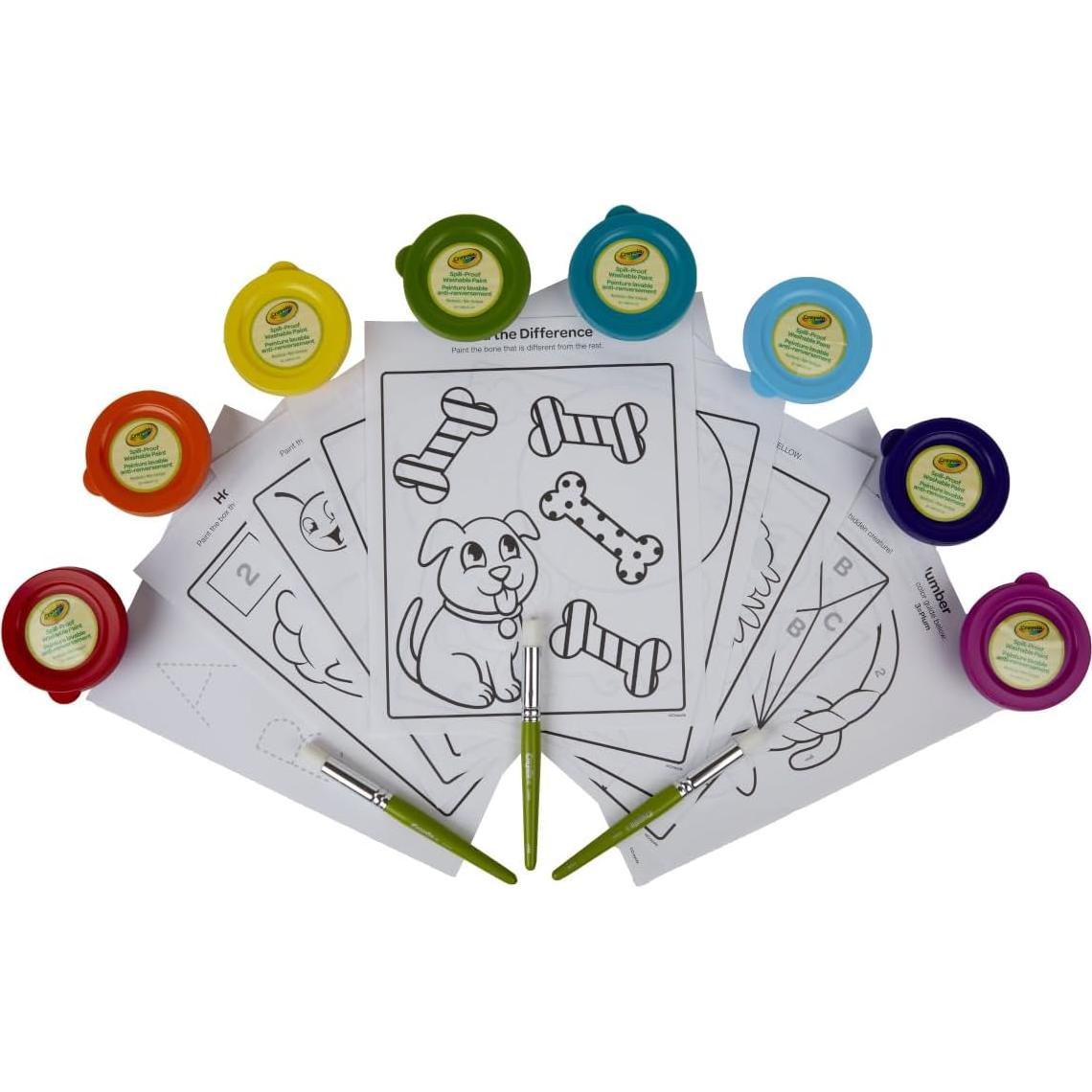 Juego de Pintura Crayola 8 Colores Lavables para Niños