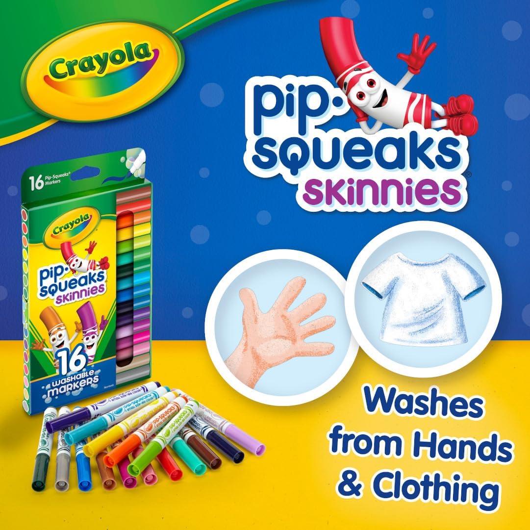 Marcadores Lavables Crayola Pip Squeaks 16 Colores para Niños