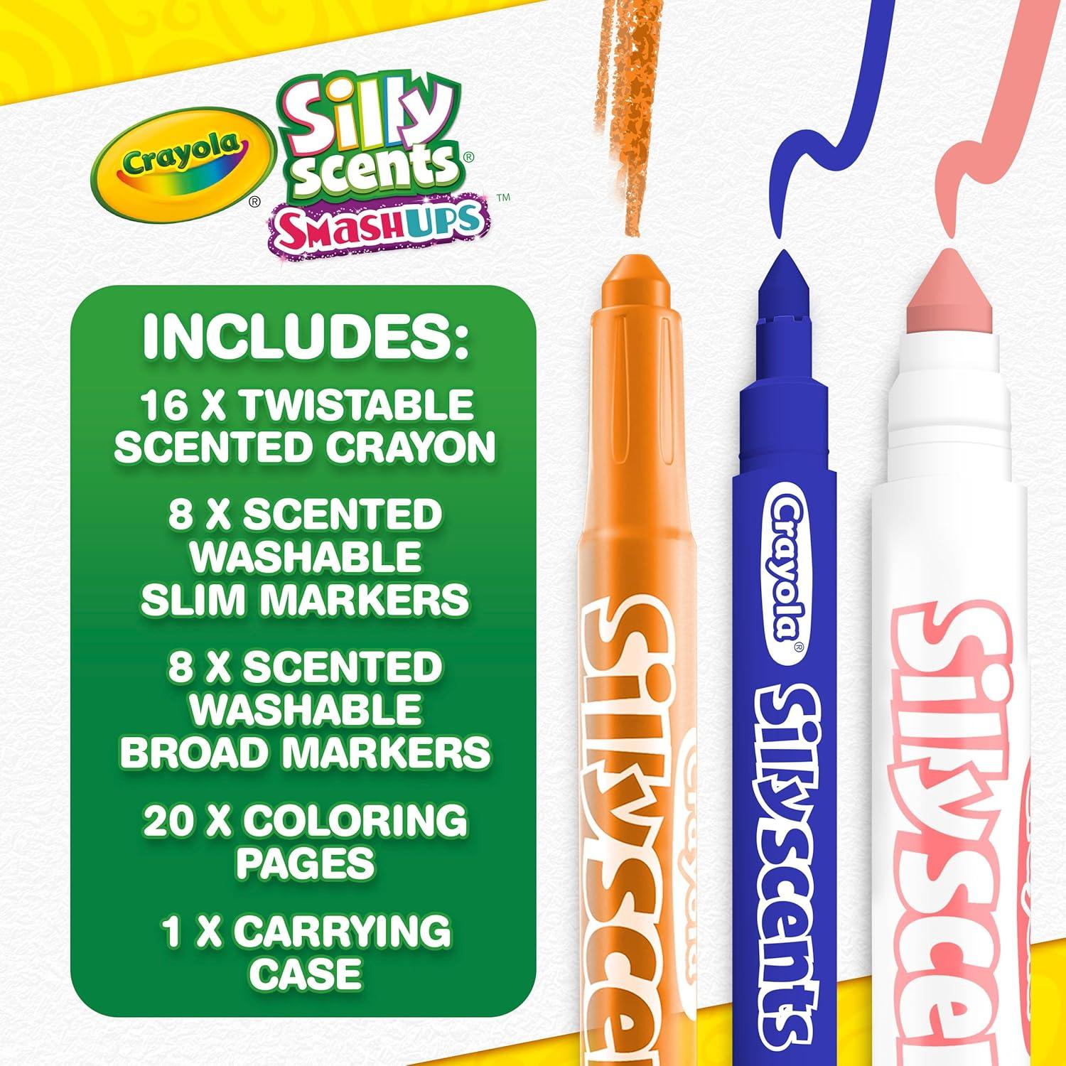 Set de Arte Crayola Silly Scents con Crayones y Marcadores