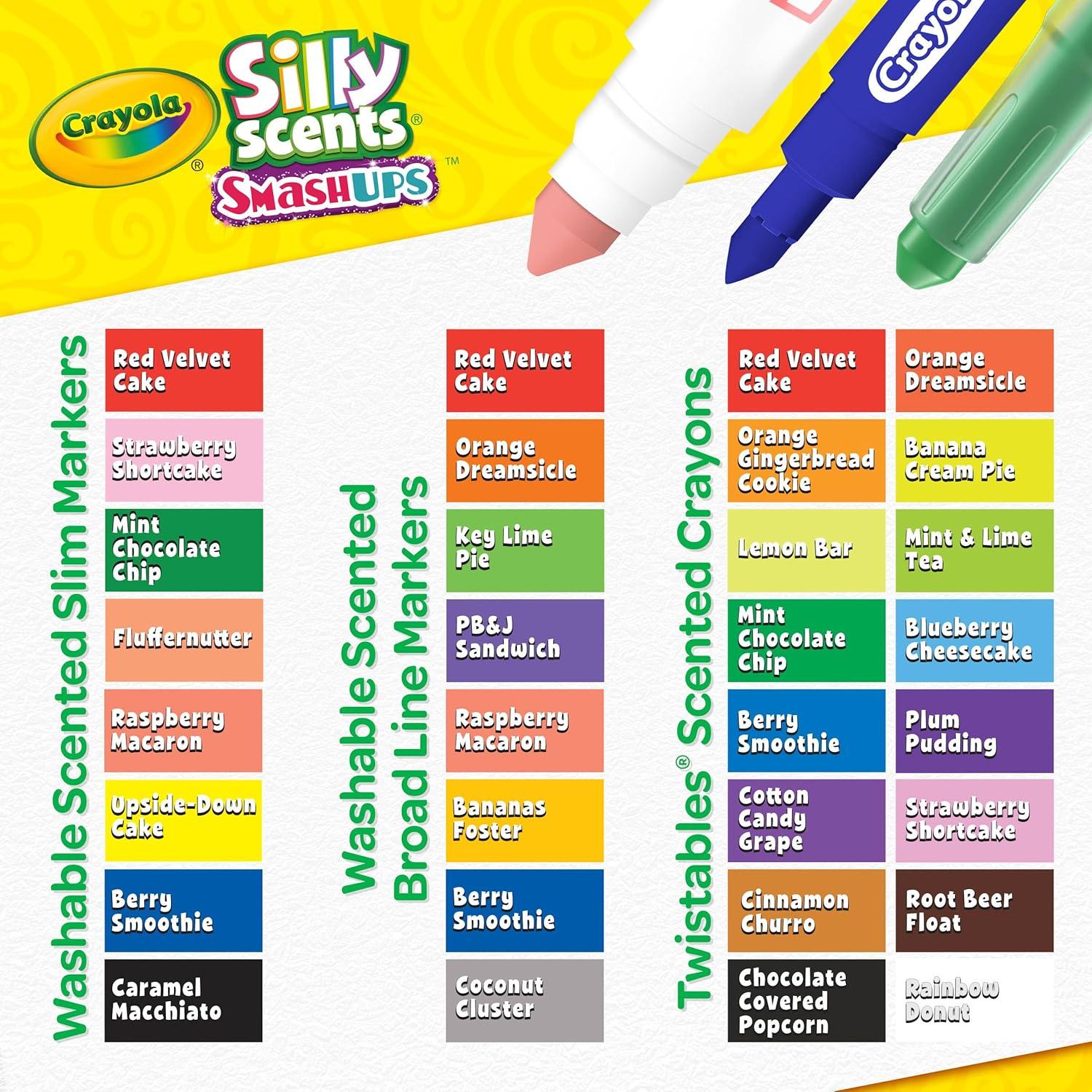 Set de Arte Crayola Silly Scents con Crayones y Marcadores