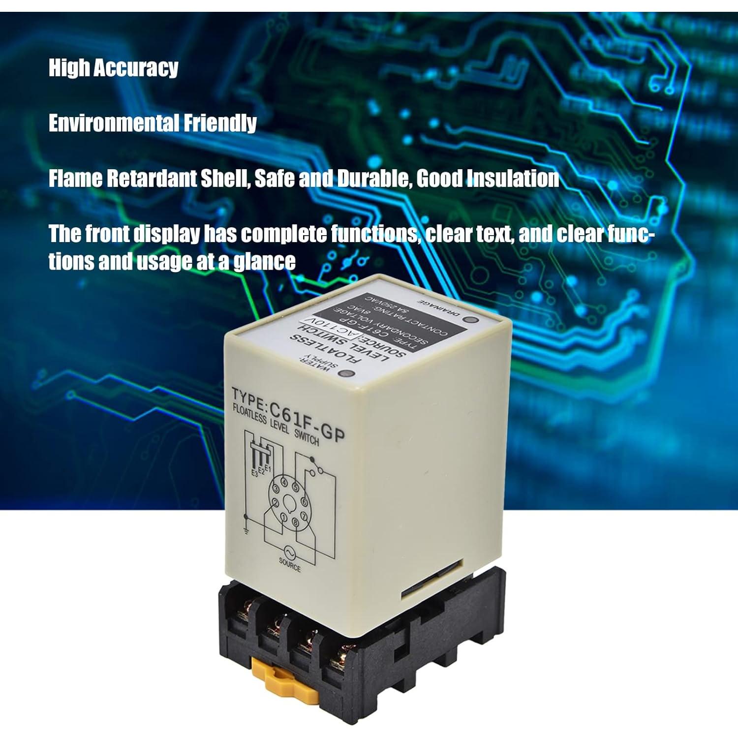 Relé de Nivel Sin Flotador Marhynchus AC110V 50/60Hz