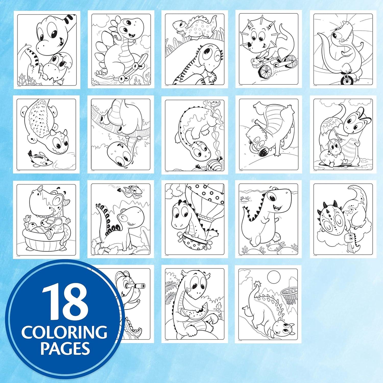 Crayola Color Wonder Dinosaurios 18 Páginas y 5 Marcadores