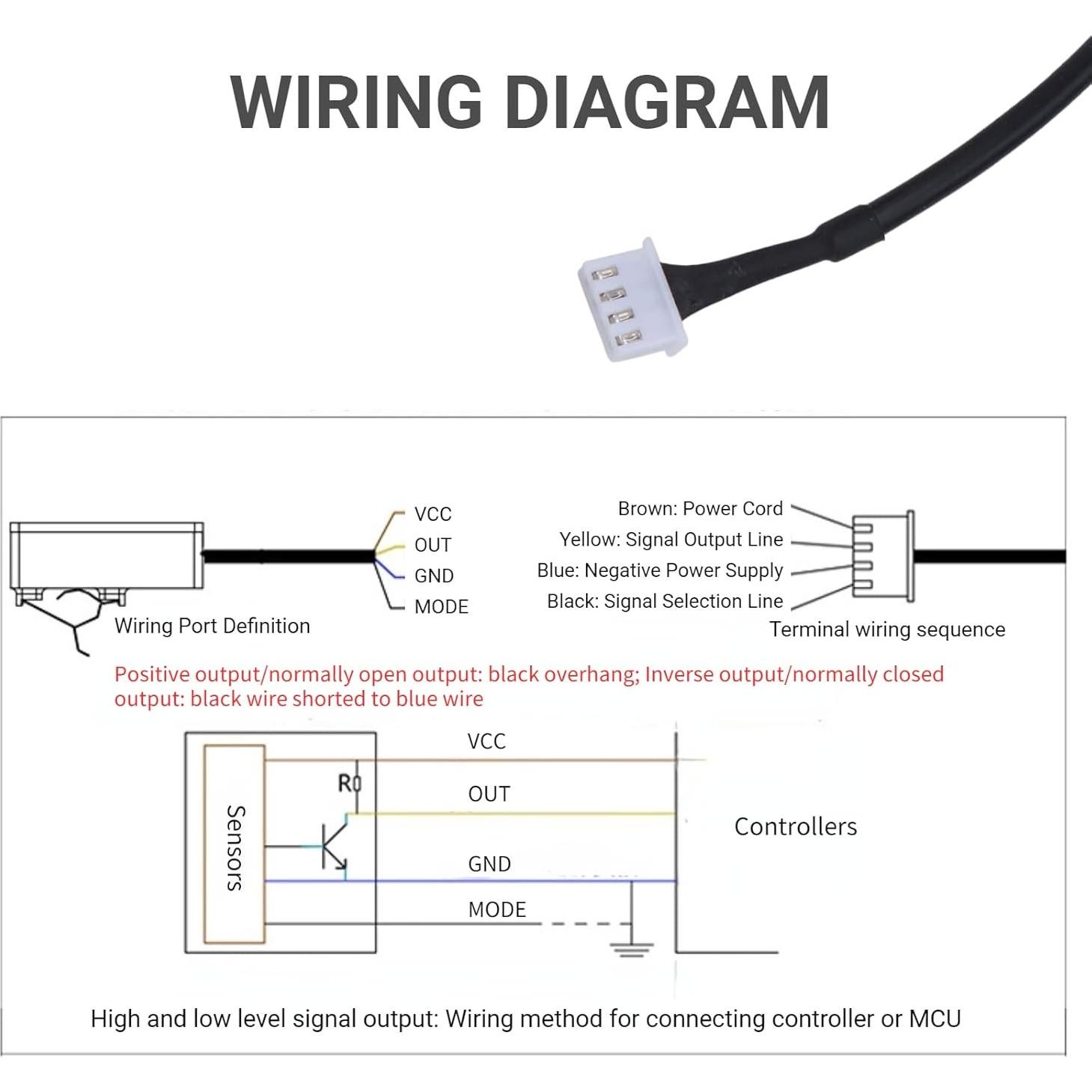 Sensor de Nivel de Líquido Capacitivo Jectse XKC-Y26A-V
