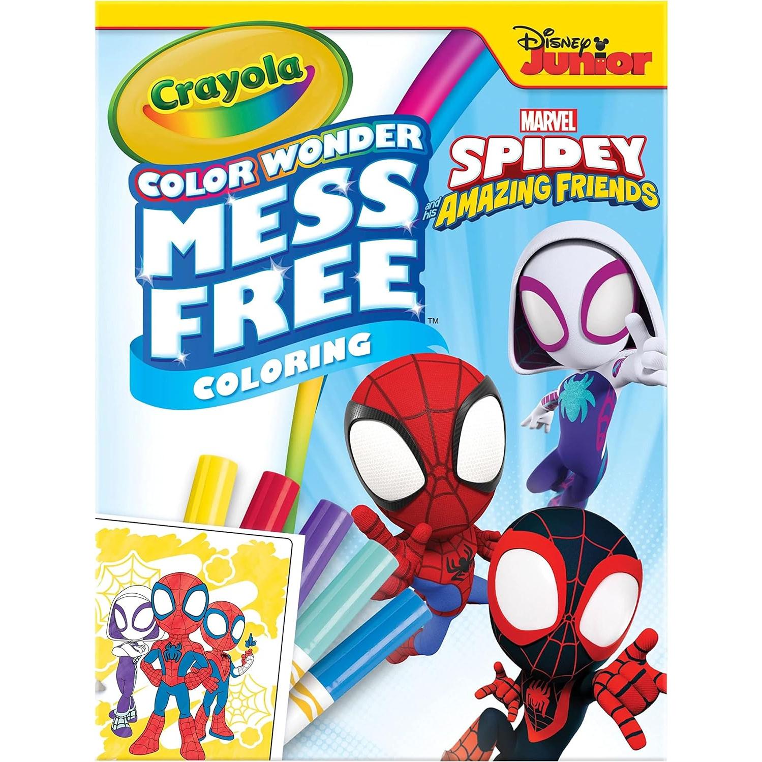 Conjunto de Colorear Crayola Spiderman 18 Páginas Sin Desorden