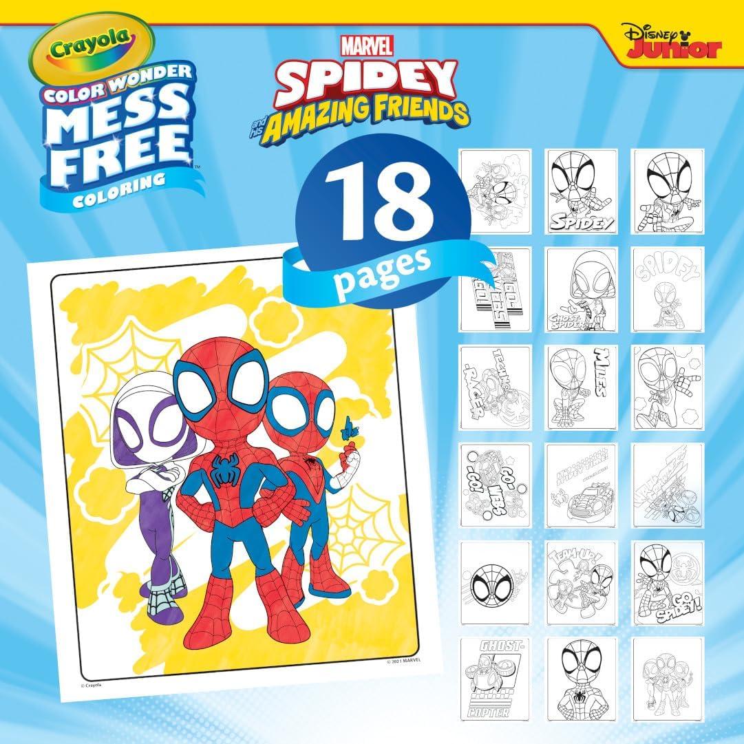 Conjunto de Colorear Crayola Spiderman 18 Páginas Sin Desorden