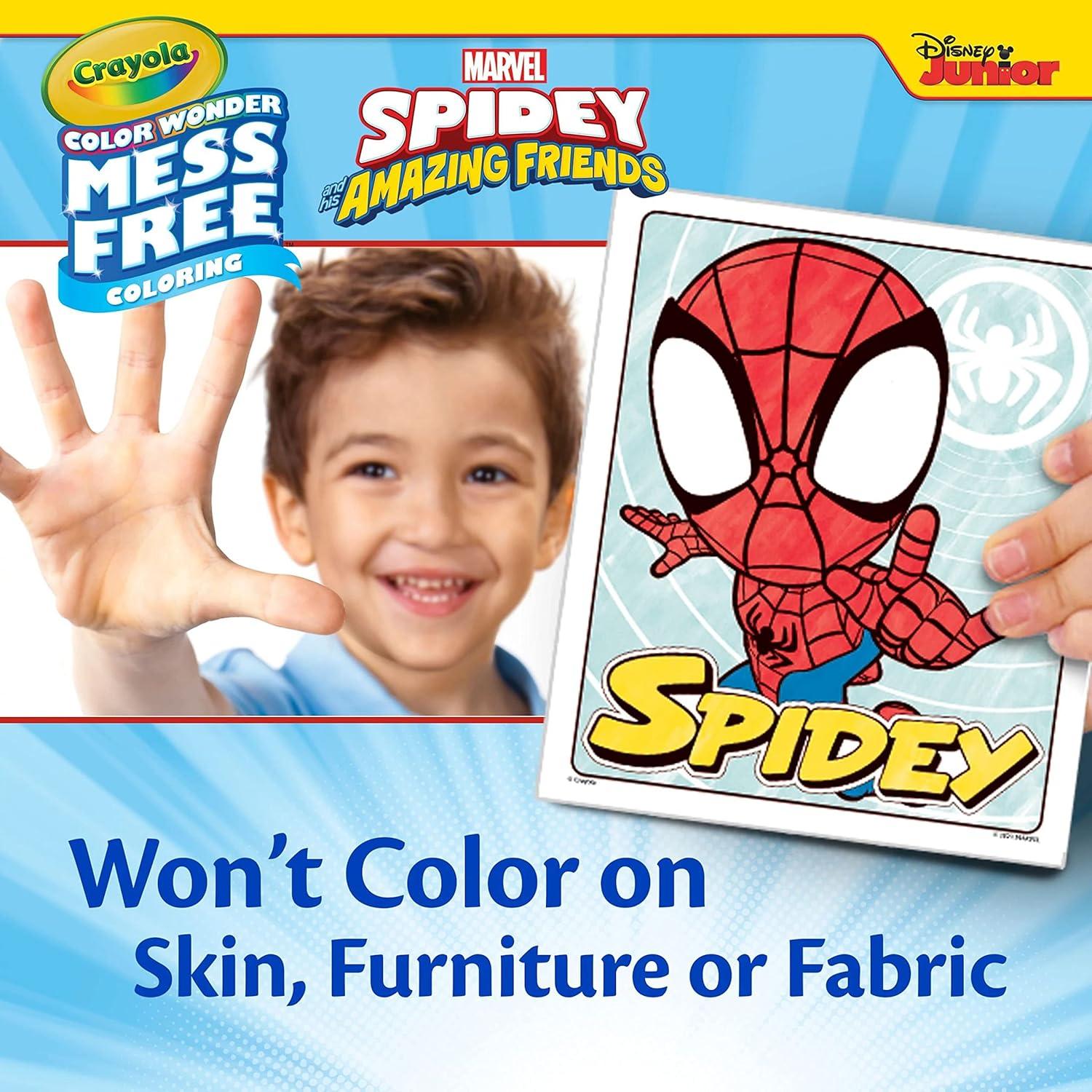 Conjunto de Colorear Crayola Spiderman 18 Páginas Sin Desorden