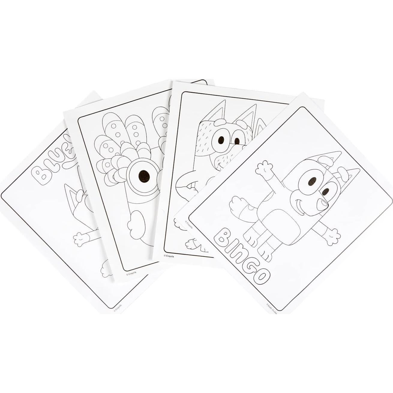 Conjunto Color Wonder Crayola Bluey 18 Páginas y 5 Marcadores