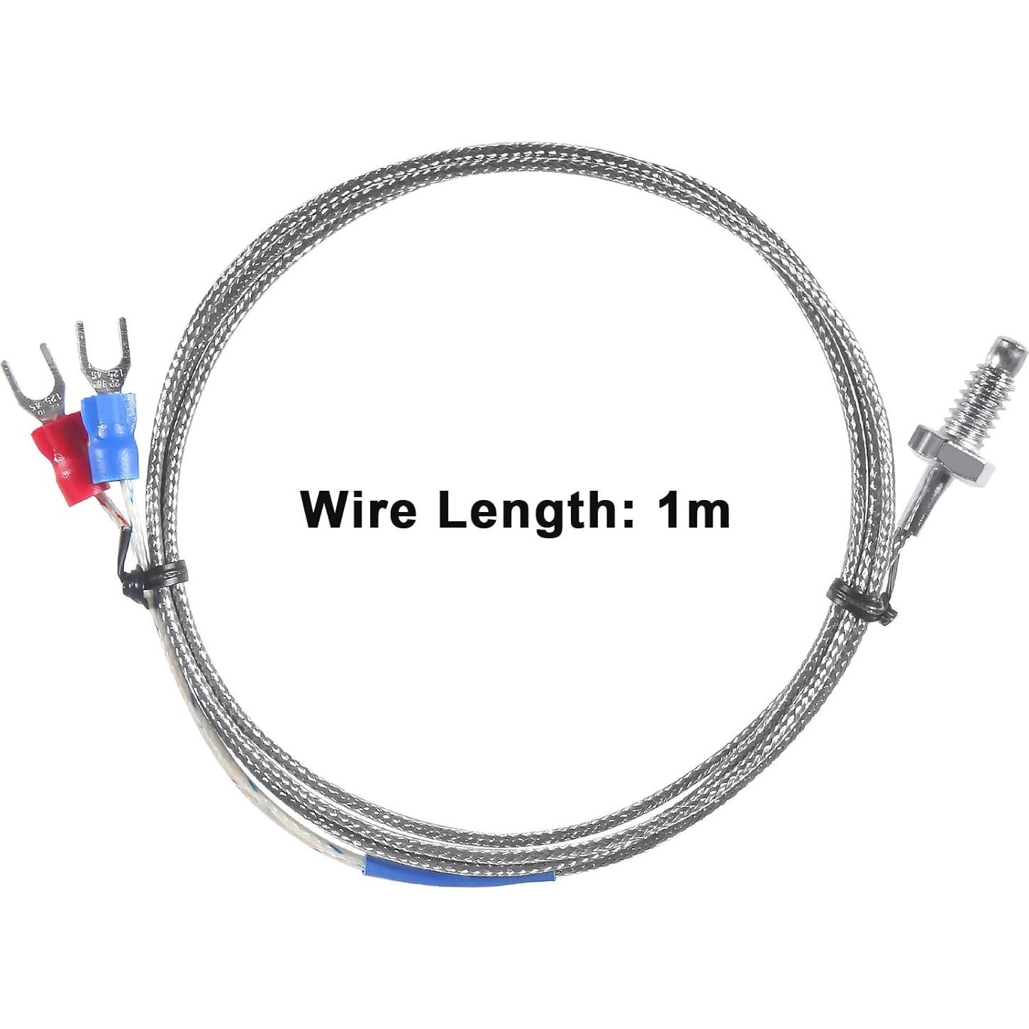 Sonda de Temperatura Tipo K Alinan 1M M6 0-400°C 2 Pcs