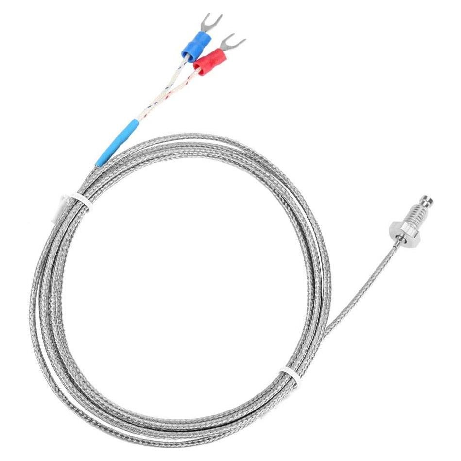 Termopar tipo K Wal front con tornillo M6 y cable 2m 0-400°C