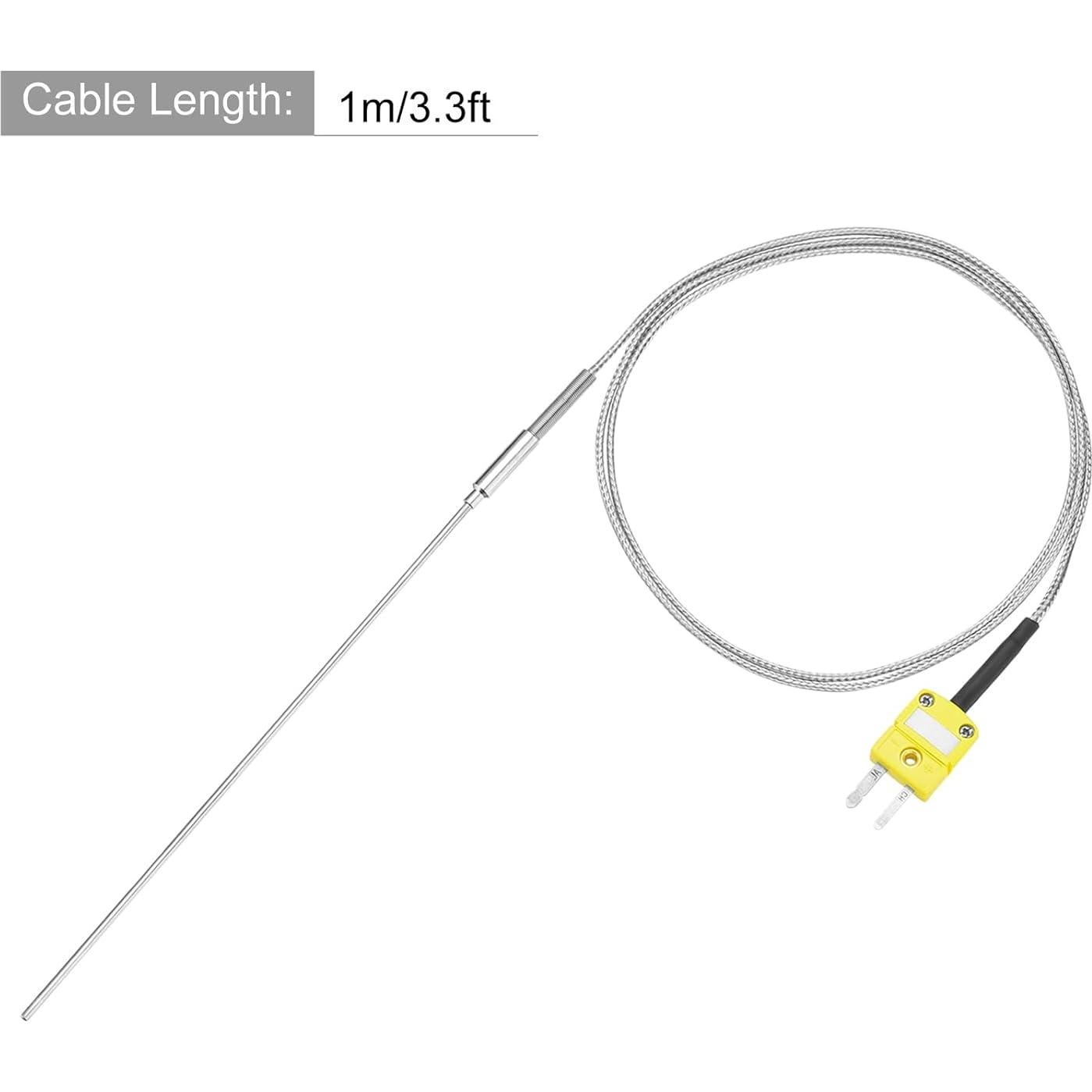 Termopar Tipo K MECCANIXITY Sonda de Temperatura -50 a 1100°C