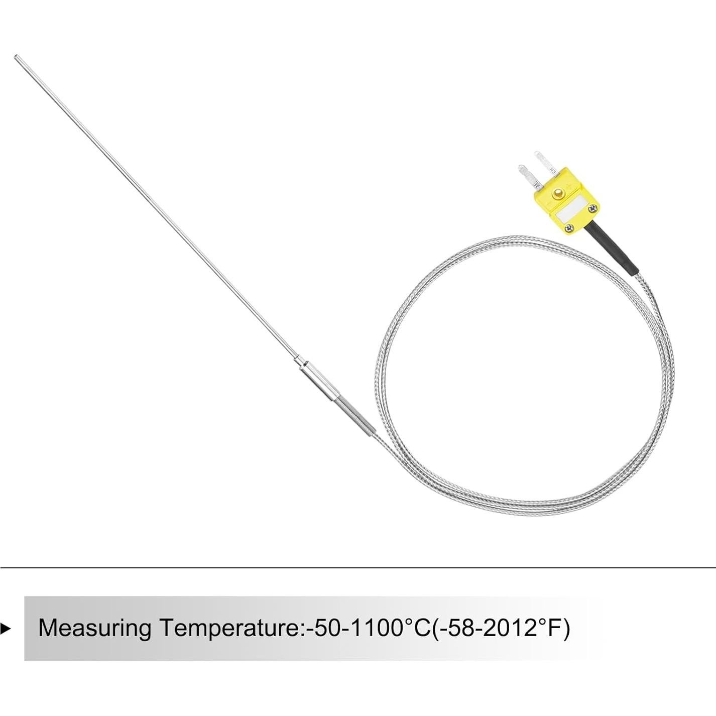Termopar Tipo K MECCANIXITY Sonda de Temperatura -50 a 1100°C