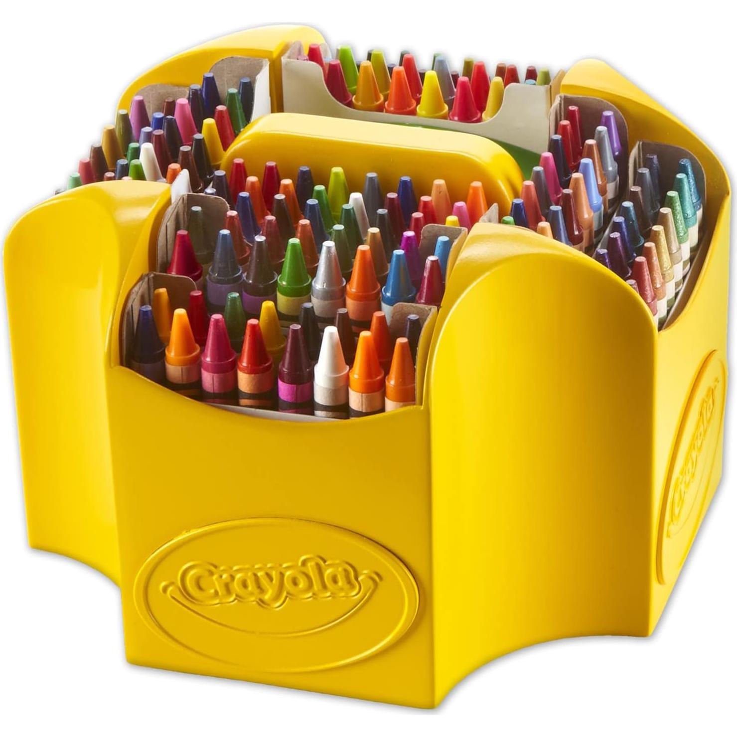 Caddy Crayones Crayola 152 Colores con Tapa y Sacapuntas