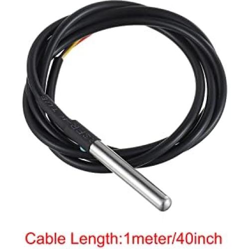 Sensor de Temperatura BOJACK DS18B20 1M Acero Inoxidable - 5 Pcs