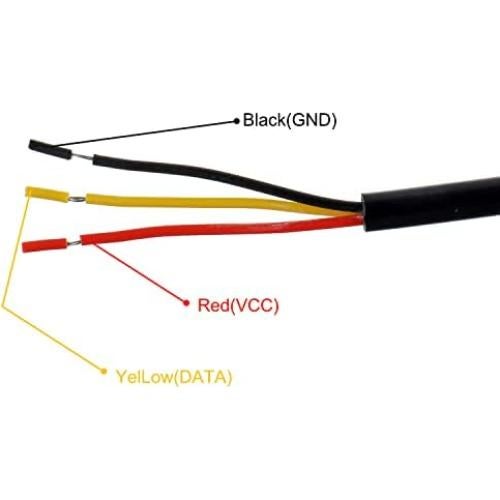 Sensor de Temperatura BOJACK DS18B20 1M Acero Inoxidable - 5 Pcs