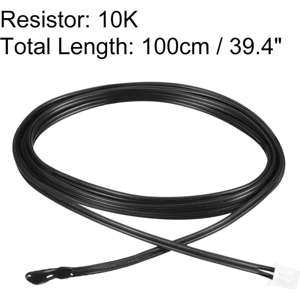 Sonda de Termistor NTC 10K uxcell 100 cm Epoxi Sensor Temperatura