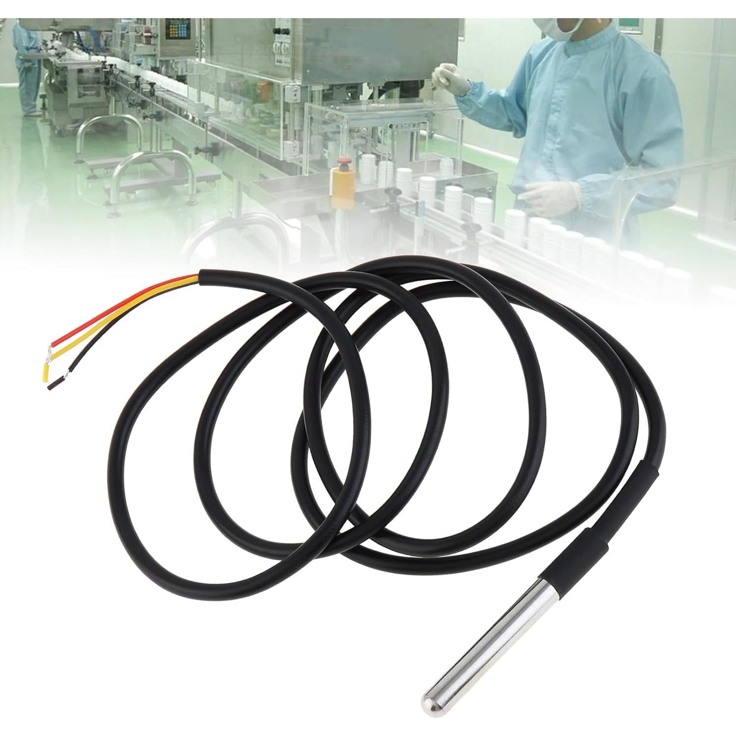 5 Sensores de Temperatura Digital DS18B20 Impermeables 1m