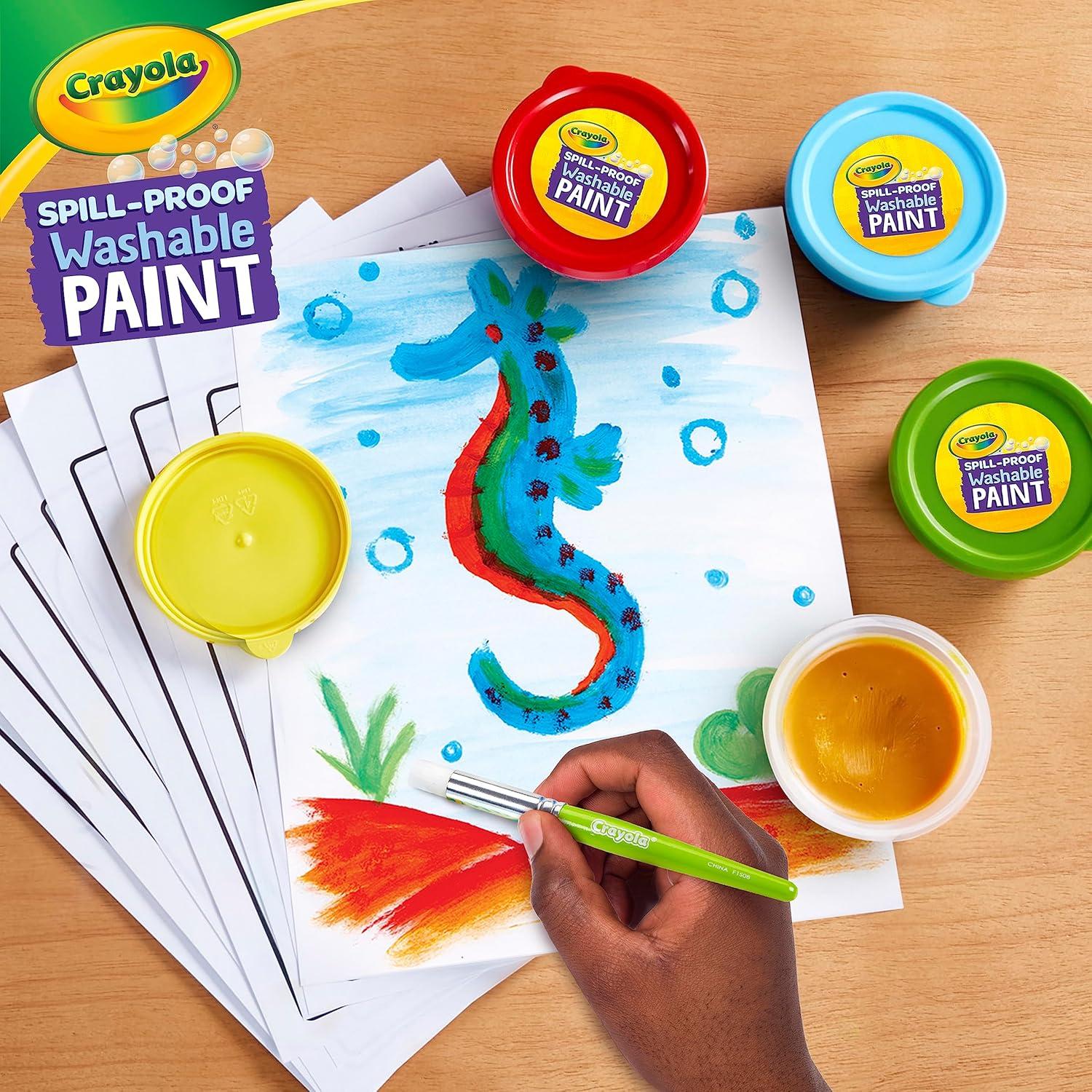 Juego de Pintura Lavable Crayola 5 Tarros 40 ml Niños 3+