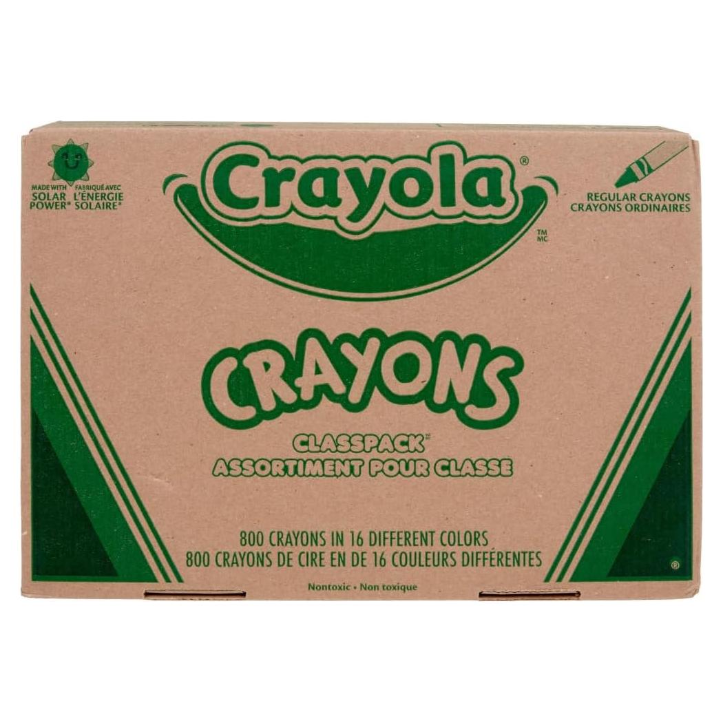 Paquete de Crayones Crayola 800 unidades 16 colores