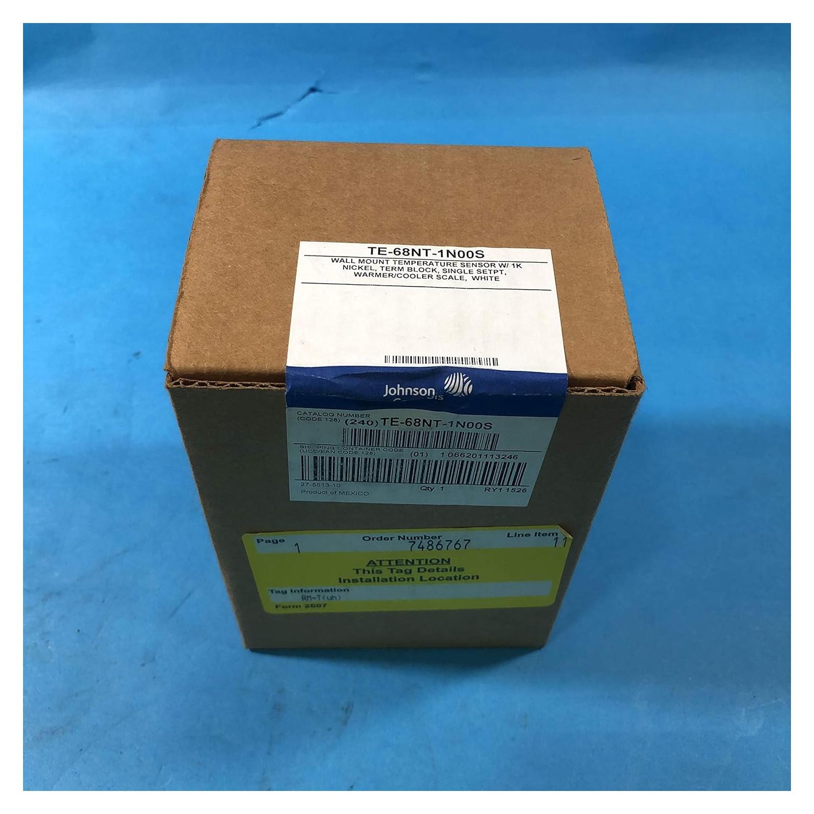 Sensor de Temperatura Johnson Controls TE-68NT-1N00S, Ni1000, Conexión Terminal