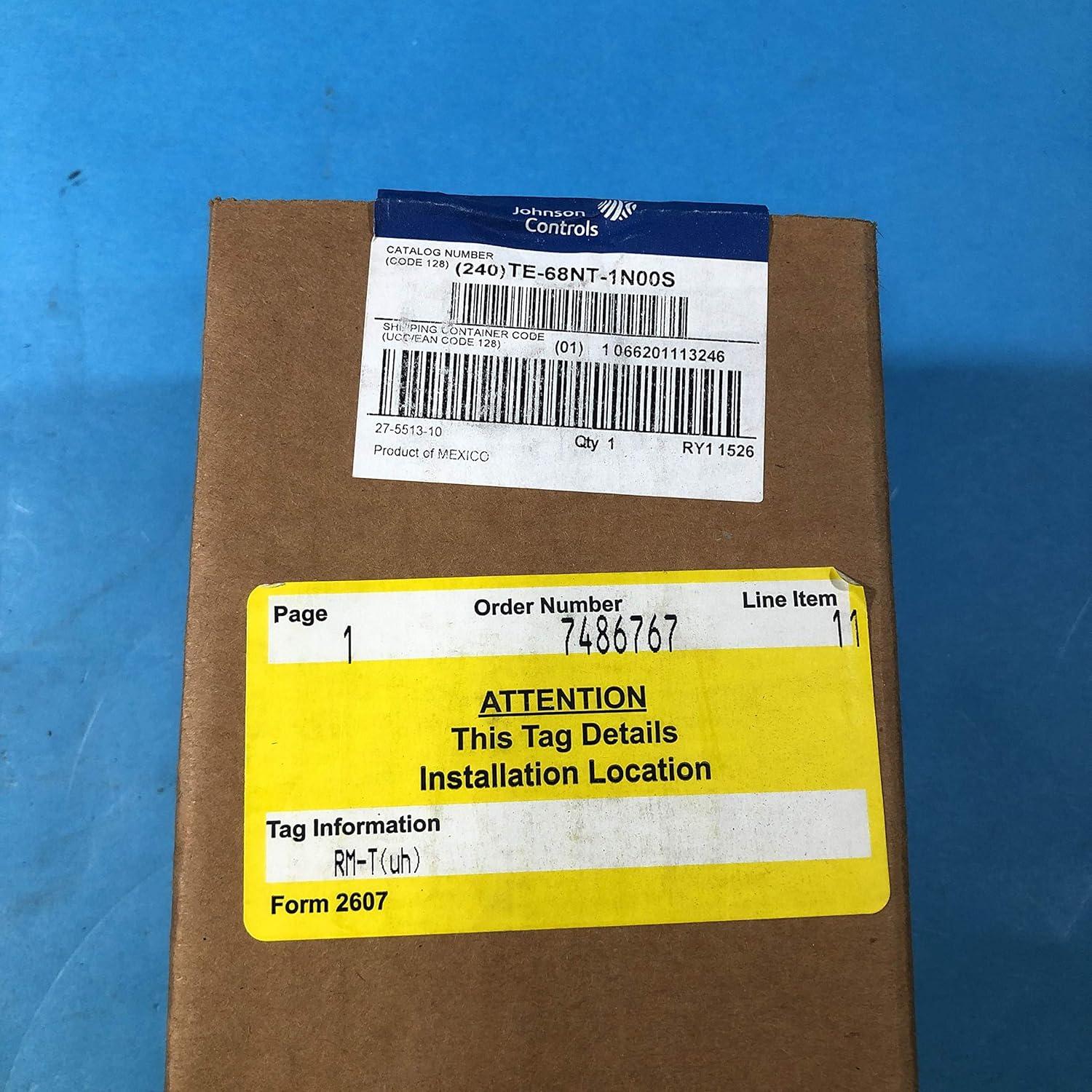 Sensor de Temperatura Johnson Controls TE-68NT-1N00S, Ni1000, Conexión Terminal