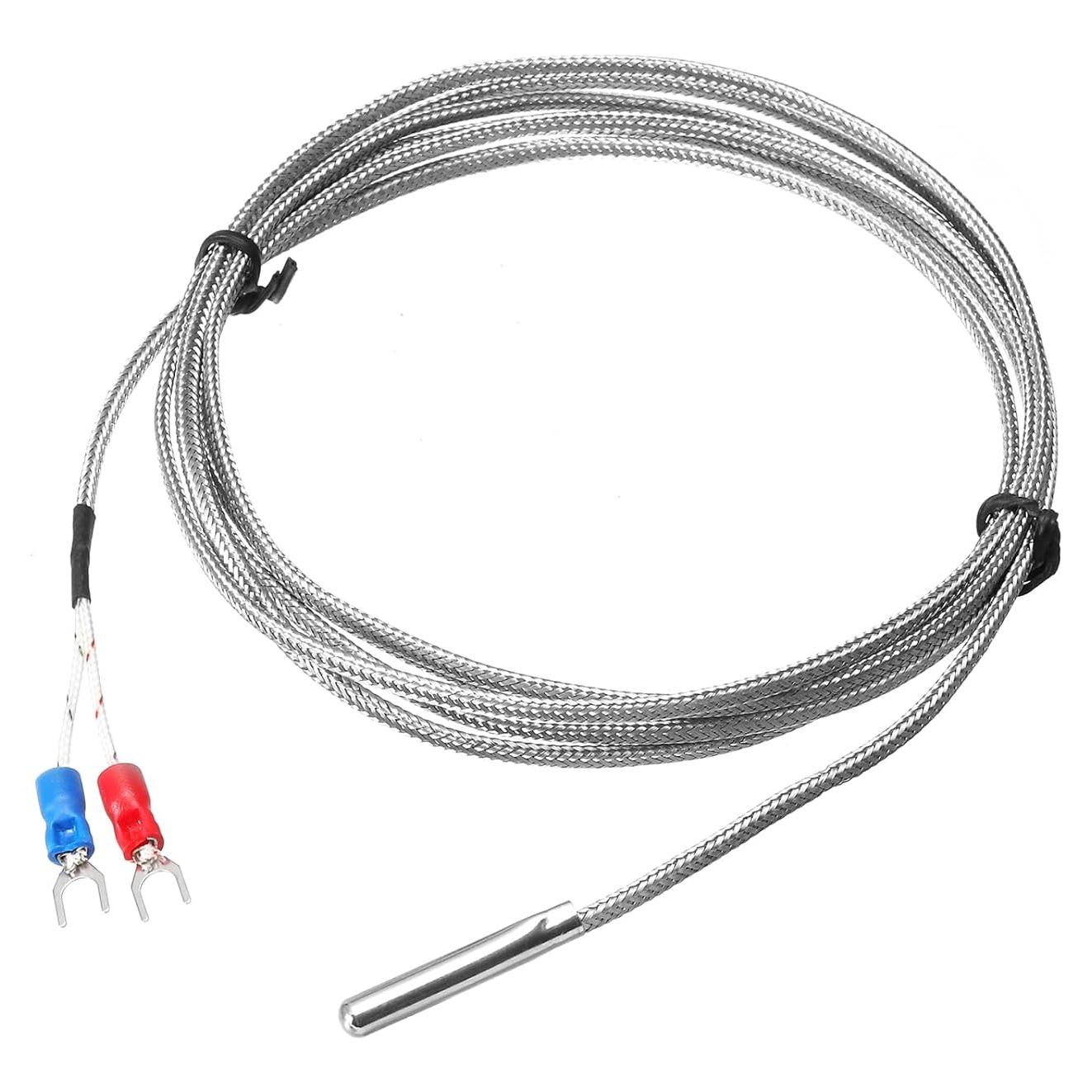 Sensor de Temperatura Termopar Tipo E MECCANIXITY 4x30mm 2m Cable 0-600°C