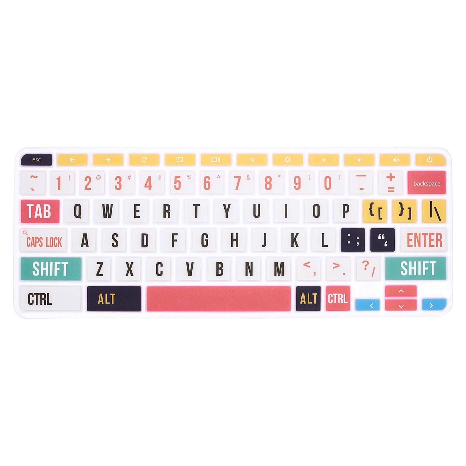 Cubierta de Teclado HRH para HP Chromebook 11.6" Arcoíris
