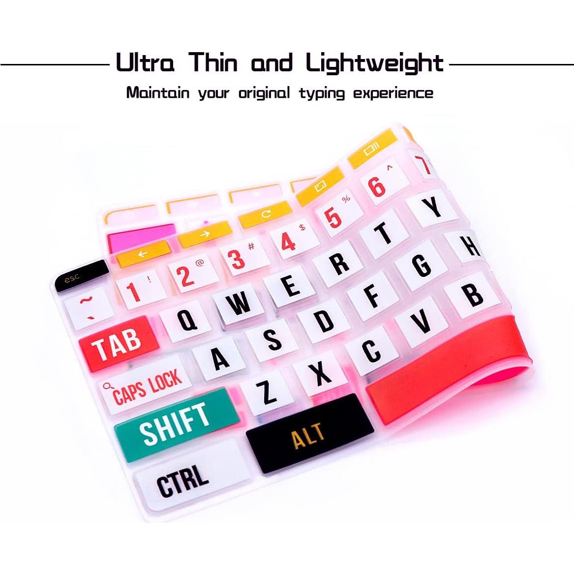 Cubierta de Teclado HRH para HP Chromebook 11.6" Arcoíris