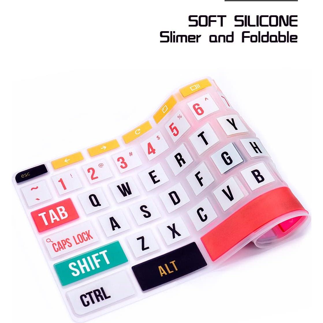 Cubierta de Teclado HRH para HP Chromebook 11.6" Arcoíris