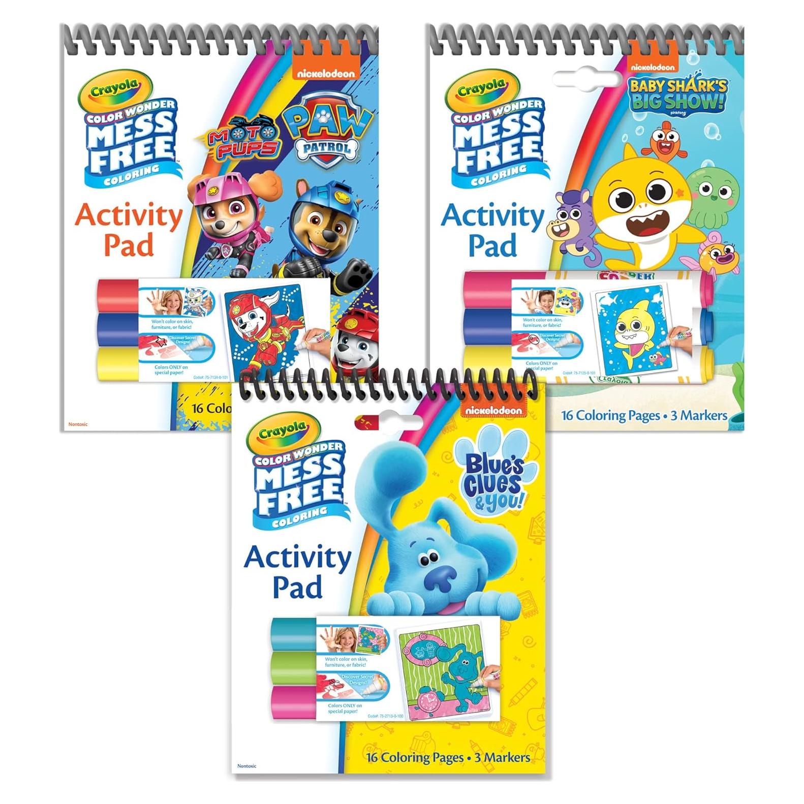 Set Crayola Color Wonder Nickelodeon 57 Piezas Sin Desorden