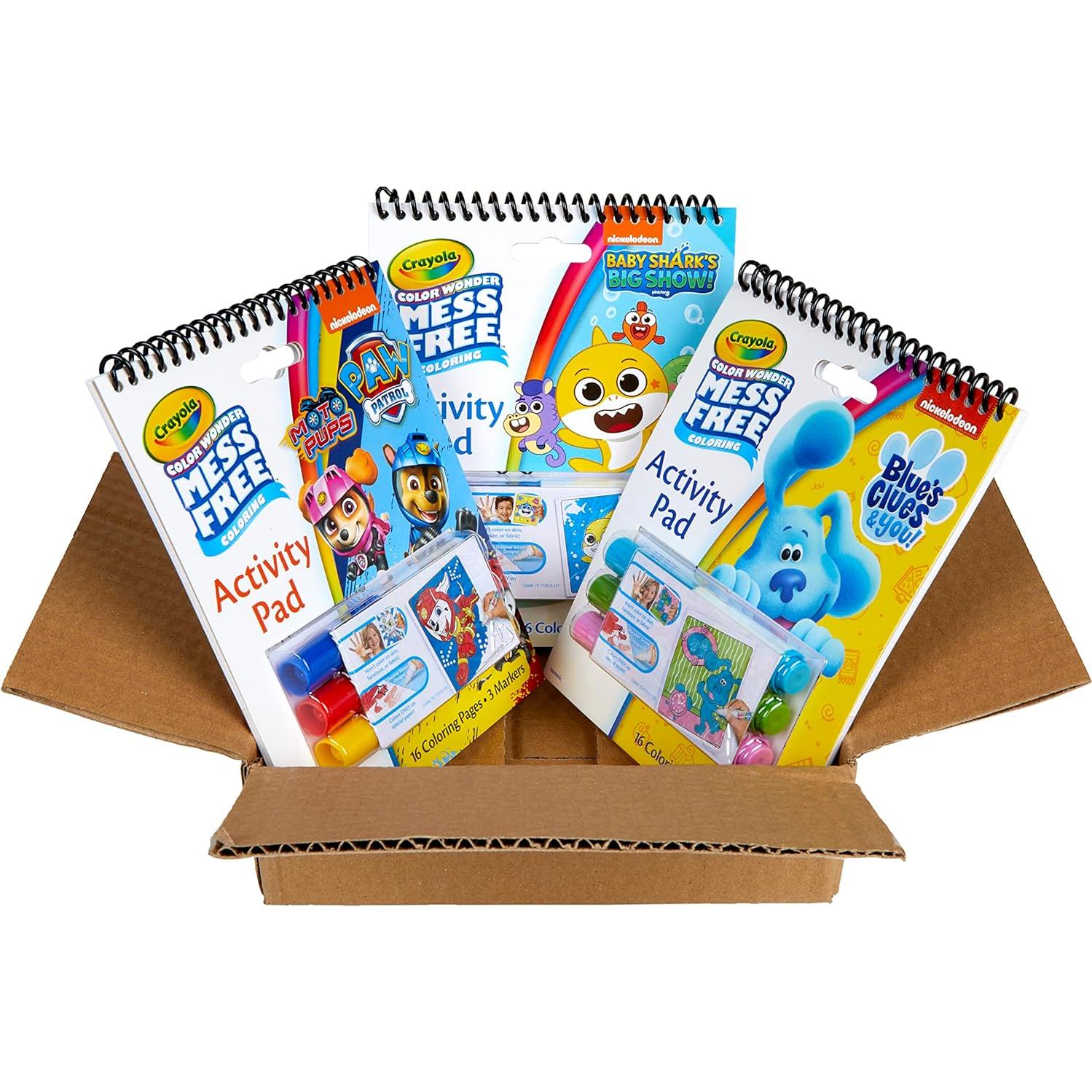 Set Crayola Color Wonder Nickelodeon 57 Piezas Sin Desorden